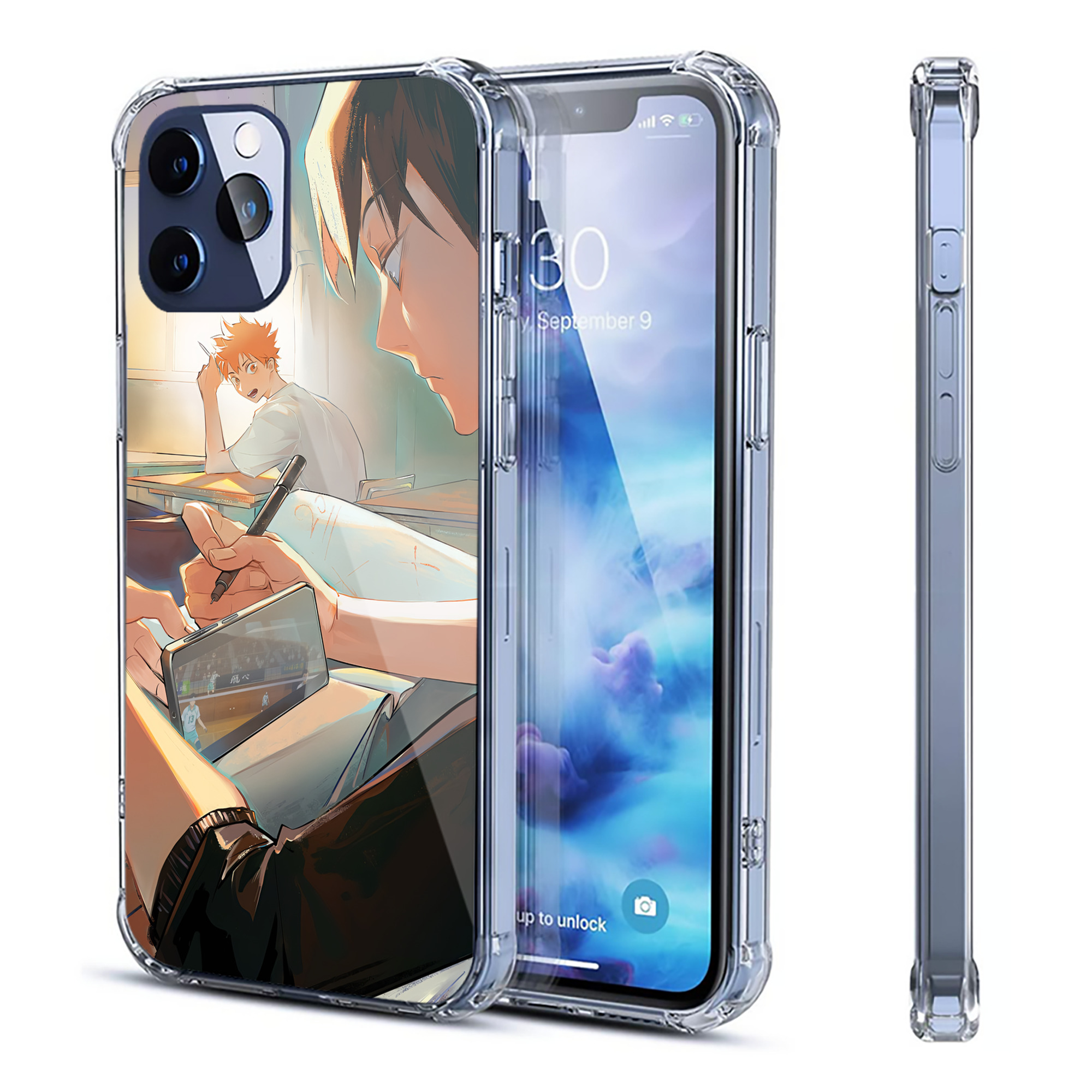 （画像用） ハイキュー!! Haikyu!! 【iPhone 12シリーズ対応】透明スマホケース（クリアソフトケース）